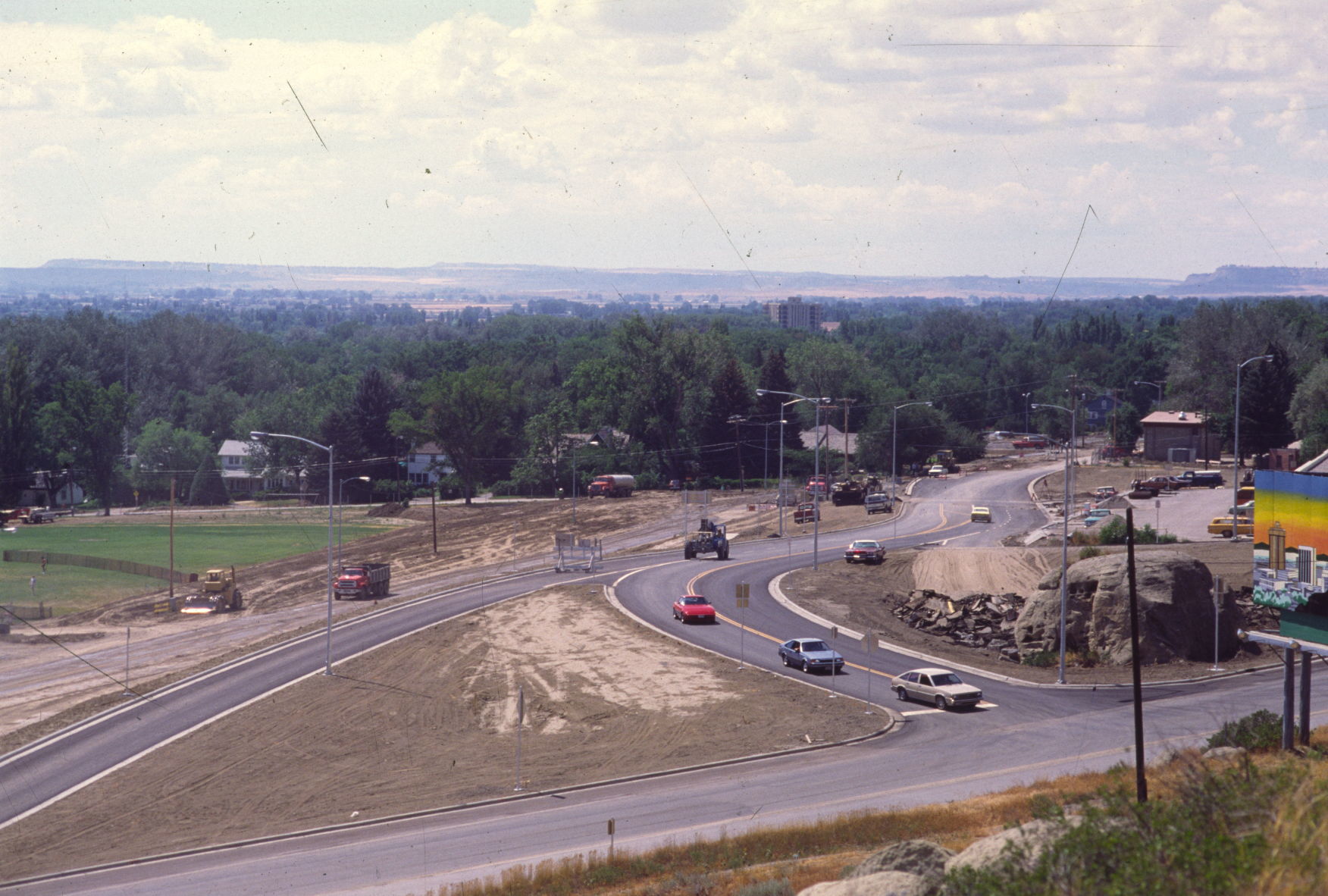 Rimrock Road near Eastern Montana College, 1984